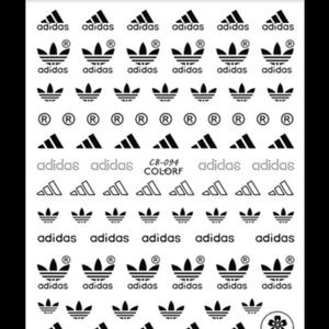 Adidas nail decals